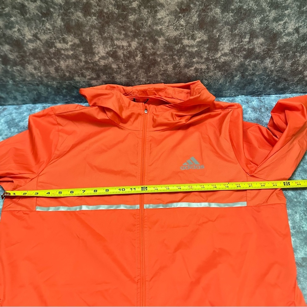 Adidas Men's Vibrant Orange Windbreaker - Picture 6 of 9
